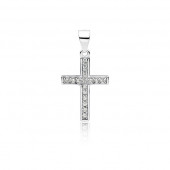 Pandantiv cruciulita argint cu pietre DiAmanti Z1625C-DIA